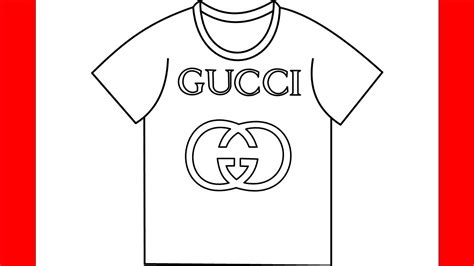 how to draw a gucci shirt